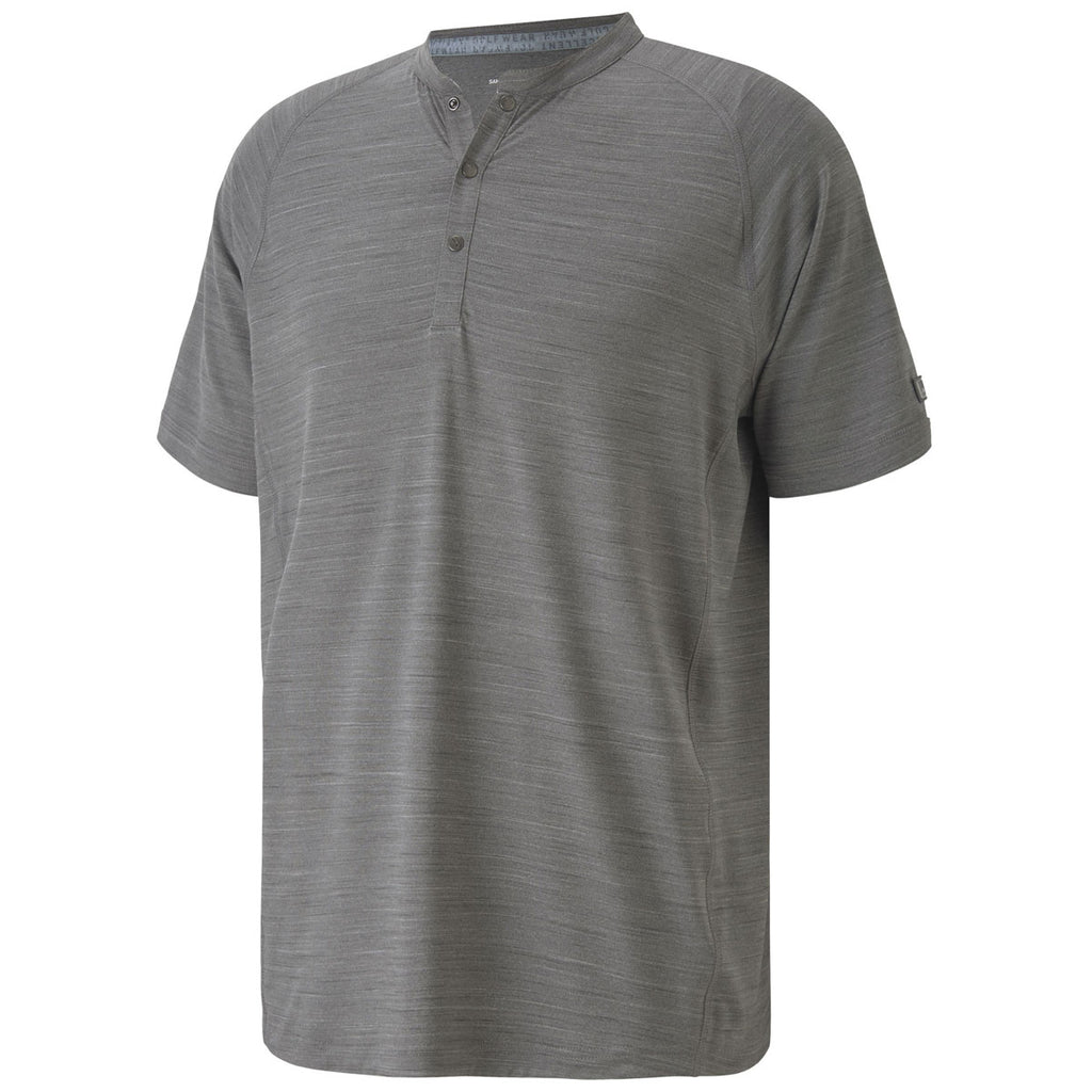 Puma Golf Men's Quiet Shade Cloudspun Henley Golf Shirt