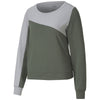 Puma Golf Women's Thyme Cloudspun Colorblock Golf Crew