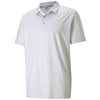Puma Golf Men's Bright White Mattr Roar Golf Polo