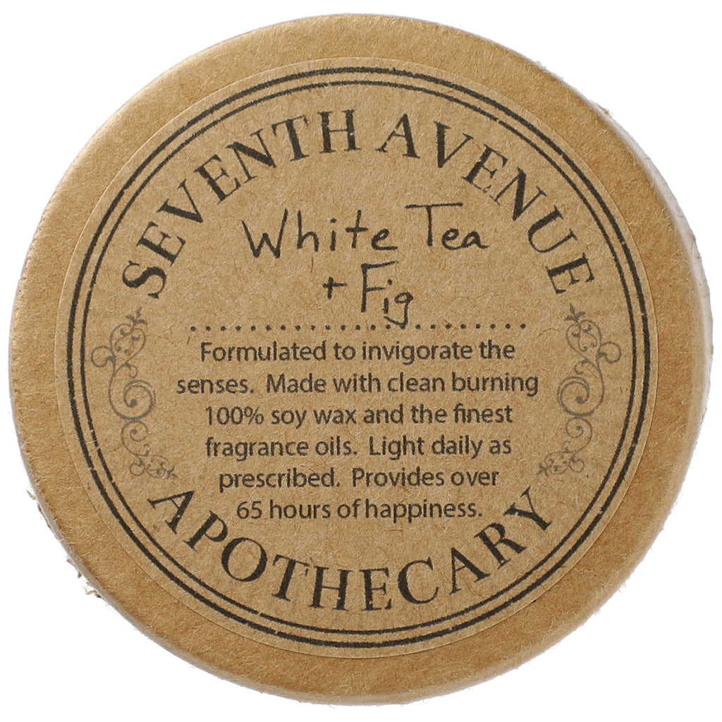 Seventh Avenue Apothecary White Tea and Fig 11 oz Glass Jar Candle