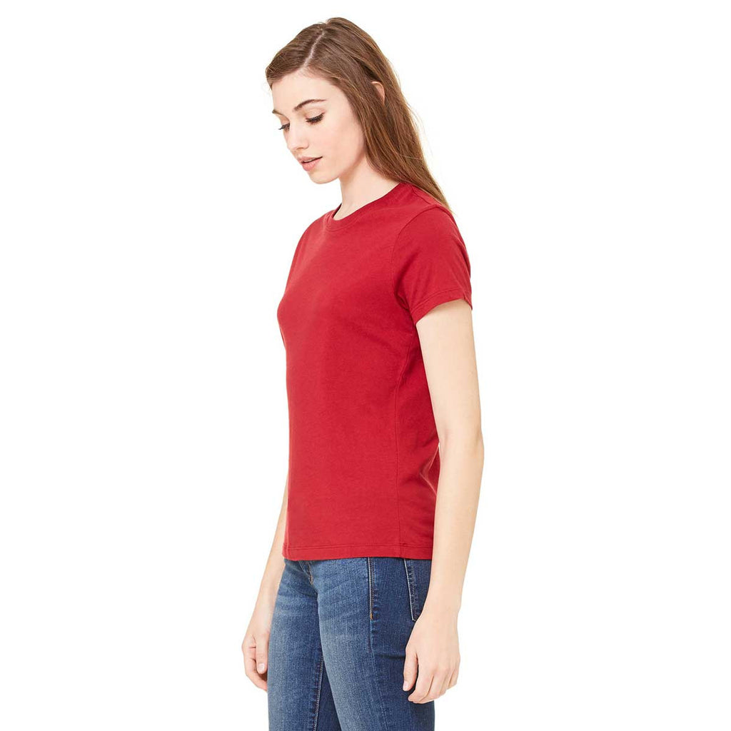 Bella + Canvas Women's Cardinal Jersey Short-Sleeve T-Shirt