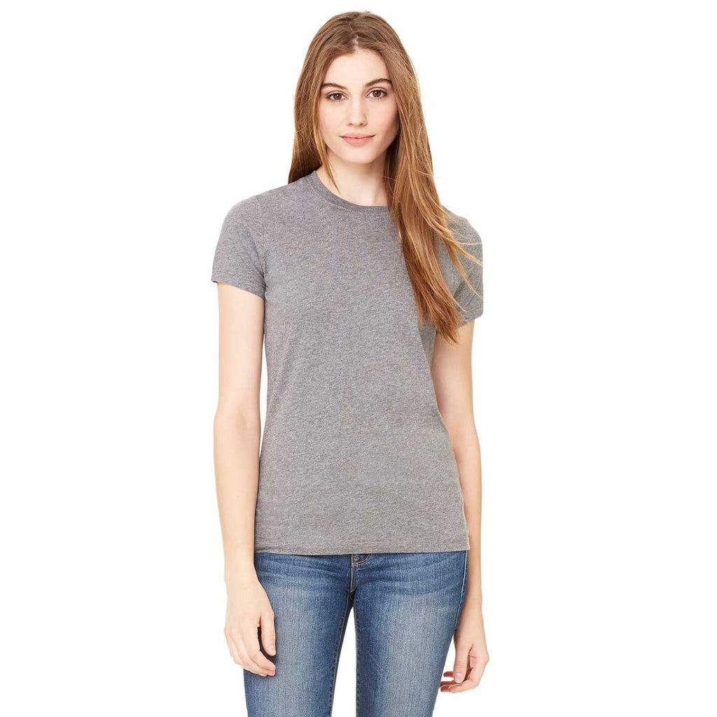 Bella + Canvas Women's Deep Heather Jersey Short-Sleeve T-Shirt