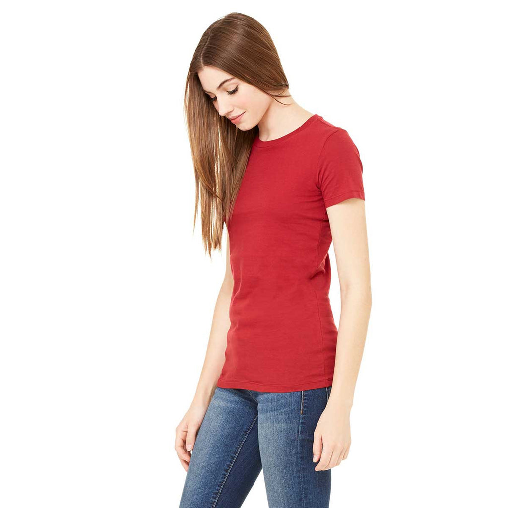 Bella + Canvas Women's Cardinal Jersey Short-Sleeve T-Shirt