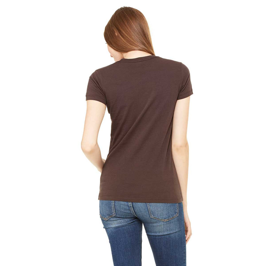 Bella + Canvas Women's Chocolate Jersey Short-Sleeve T-Shirt