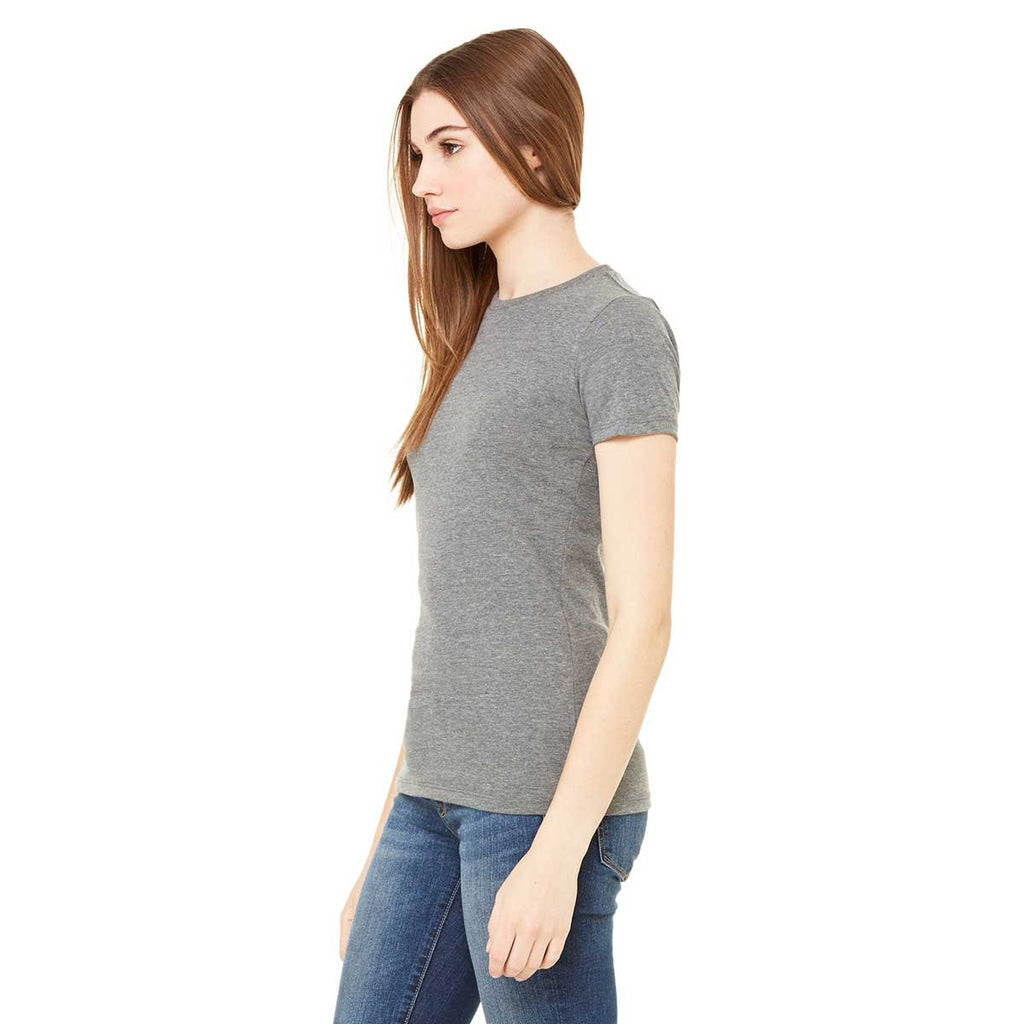 Bella + Canvas Women's Deep Heather Jersey Short-Sleeve T-Shirt
