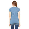 Bella + Canvas Women's Heather Blue Jersey Short-Sleeve T-Shirt
