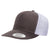 Yupoong Charcoal/White Adult 5-Panel Classic Trucker Cap