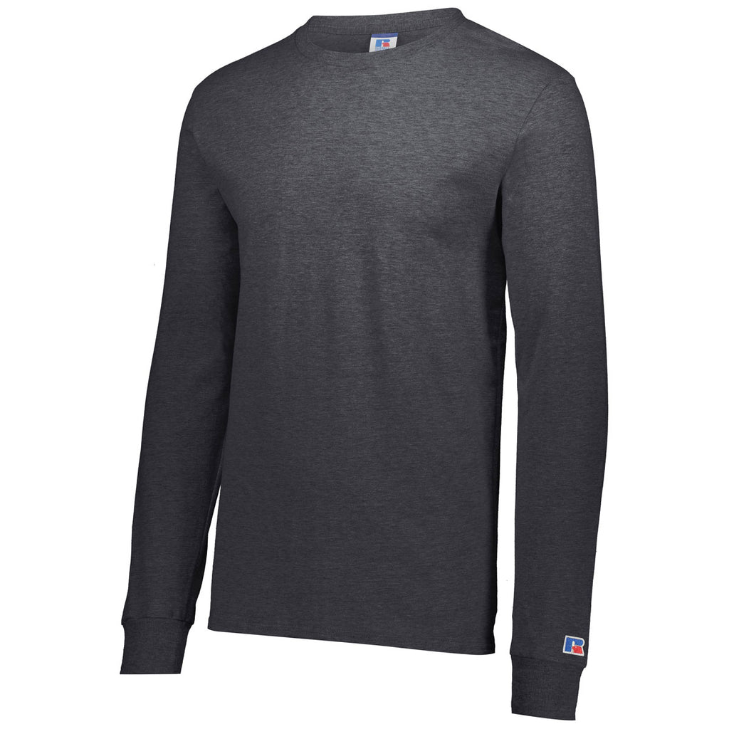 Russell Unisex Charcoal Classic Long Sleeve Tee
