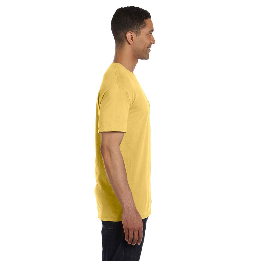 Comfort Colors Men's Mustard 6.1 oz. Pocket T-Shirt