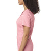 Next Level Women's Dusty Pink Poly/Cotton V-Neck Tee