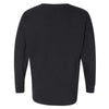 Comfort Colors Women's Black Garment-Dyed Drop-Shoulder Long Sleeve T-Shirt