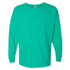 Comfort Colors Women's Island Green Garment-Dyed Drop-Shoulder Long Sleeve T-Shirt