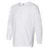 Comfort Colors Women's White Garment-Dyed Drop-Shoulder Long Sleeve T-Shirt