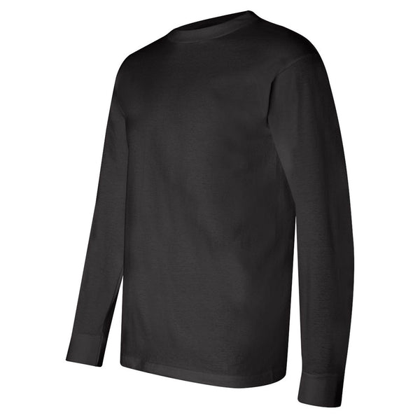 Bayside Men's Black USA-Made Long Sleeve T-Shirt