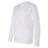 Bayside Men's White USA-Made Long Sleeve T-Shirt
