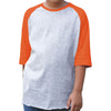 LAT Youth Vintage Heather/Vintage Orange Baseball Fine Jersey T-Shirt