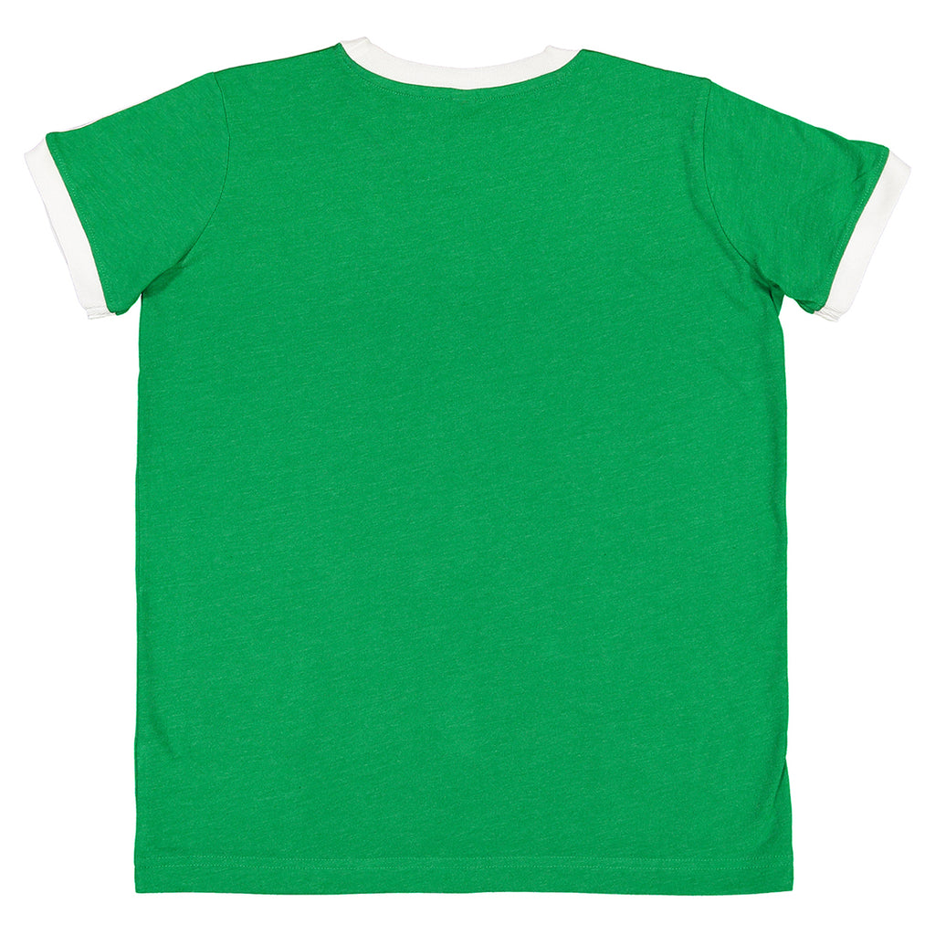 LAT Youth Vintage Green/White Soccer Ringer Fine Jersey T-Shirt