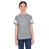 LAT Youth Vintage Heather/Blended White Football Fine Jersey T-Shirt