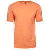 Next Level Men's Light Orange Poly/Cotton Short-Sleeve Crew Tee