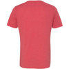 Next Level Men's Red Poly/Cotton Short-Sleeve Crew Tee