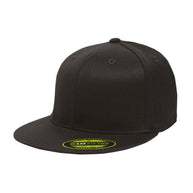 Custom Flexfit Flat Bill Hats | Flat Brim Hat Company Logo Embroidery