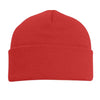 Pacific Headwear Red Knit Fold Over Beanie