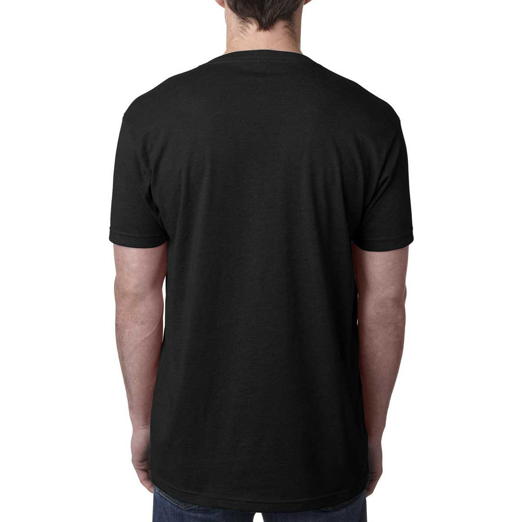 Next Level Men's Black Premium CVC V-Neck Tee