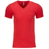 Next Level Men's Red CVC Tee with Pocket