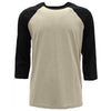Next Level Unisex Black/Olive CVC 3/4 Sleeve Raglan Baseball T-Shirt