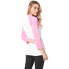 Next Level Unisex Hot Pink/White CVC 3/4 Sleeve Raglan Baseball T-Shirt