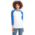 Next Level Unisex Royal/White CVC 3/4 Sleeve Raglan Baseball T-Shirt