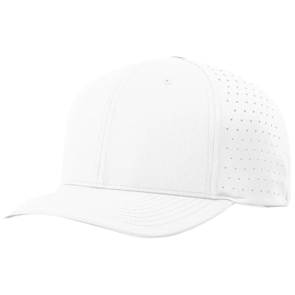 Richardson White Laser Perf R-Flex Adjustable Cap