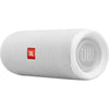JBL White Steel Flip 5 Portable Bluetooth Speaker