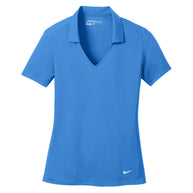 Nike Women's Light Blue Dri-FIT Short Sleeve Vertical Mesh Polo