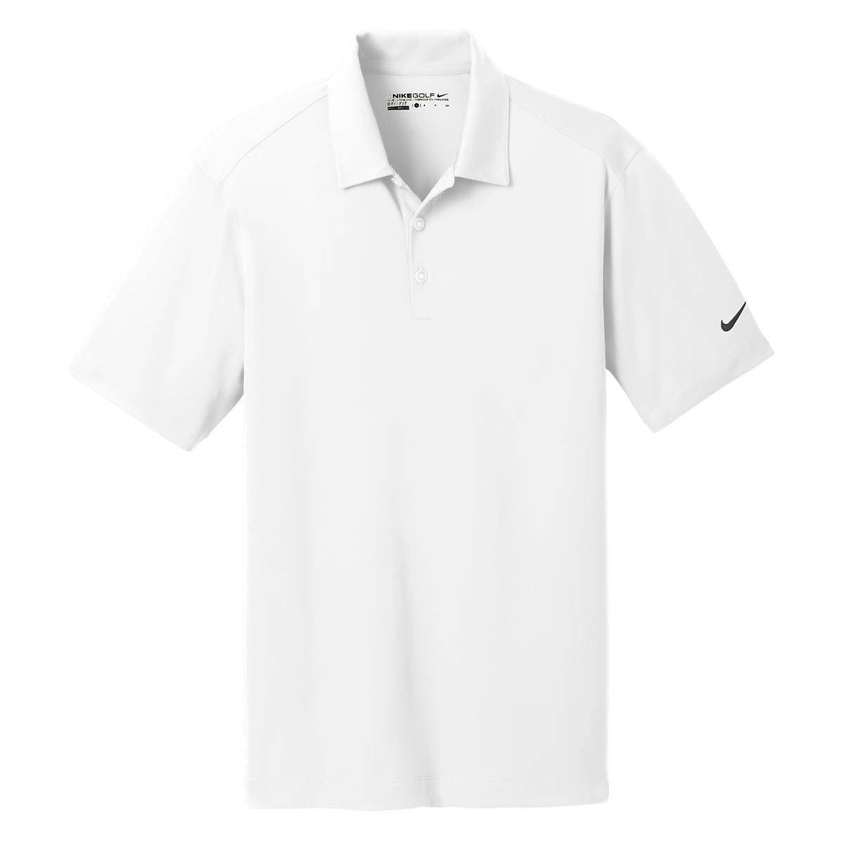Nike Golf Men's White Dri-FIT S/S Vertical Mesh Polo