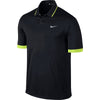 Nike Men's Black/Volt TW Perforated Polo