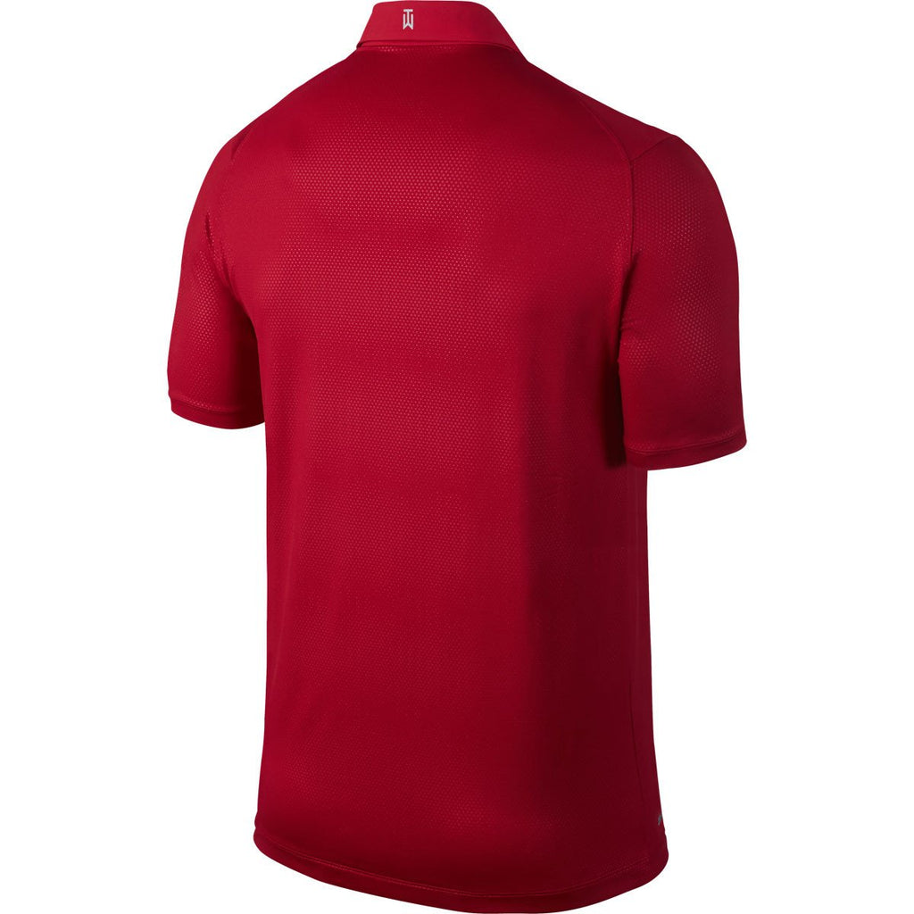 Nike Men's Gym Red TW Seasonal Emboss Polo