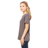 Bella + Canvas Women's Asphalt Relaxed Jersey Short-Sleeve V-Neck T-Shirt