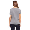 Bella + Canvas Women's Grey Triblend Relaxed Jersey Short-Sleeve V-Nec