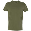 Next Level Men's Military Green Premium Fitted Sueded Crew