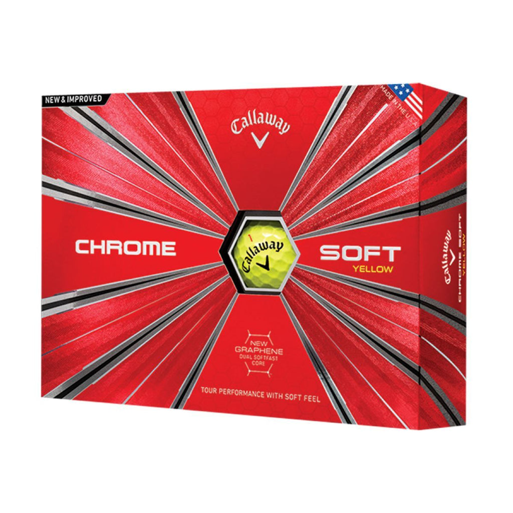 Callaway Chrome Soft Yellow Golf Balls