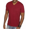 Next Level Men's Cardinal Premium Fitted Sueded V-Neck Tee