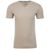 Next Level Men's Sand Premium Fitted Sueded V-Neck Tee