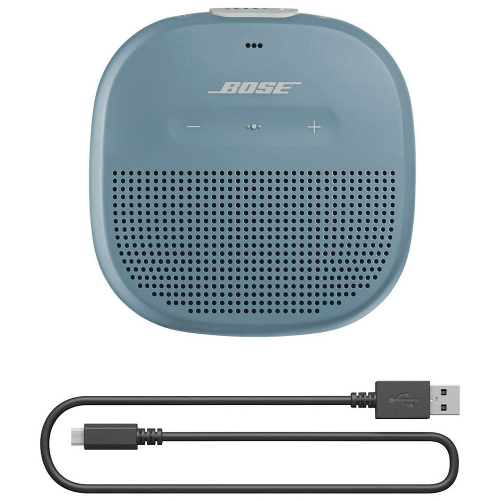 Bose Stone Blue SoundLink Micro Portable Bluetooth Speaker with Waterproof Design
