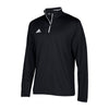 adidas Men's Collegiate Black/White Team Iconic Knit Long Sleeve Quarter Zip