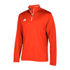 adidas Men's Collegiate Orange/White Team Iconic Knit Long Sleeve Quarter Zip
