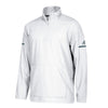 adidas Men's White/Onix Team Iconic Long Sleeve Quarter Zip
