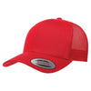 Yupoong Red Adult Retro Trucker Cap