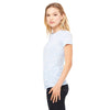 Bella + Canvas Women's Blue Marble Poly-Cotton Short-Sleeve T-Shirt