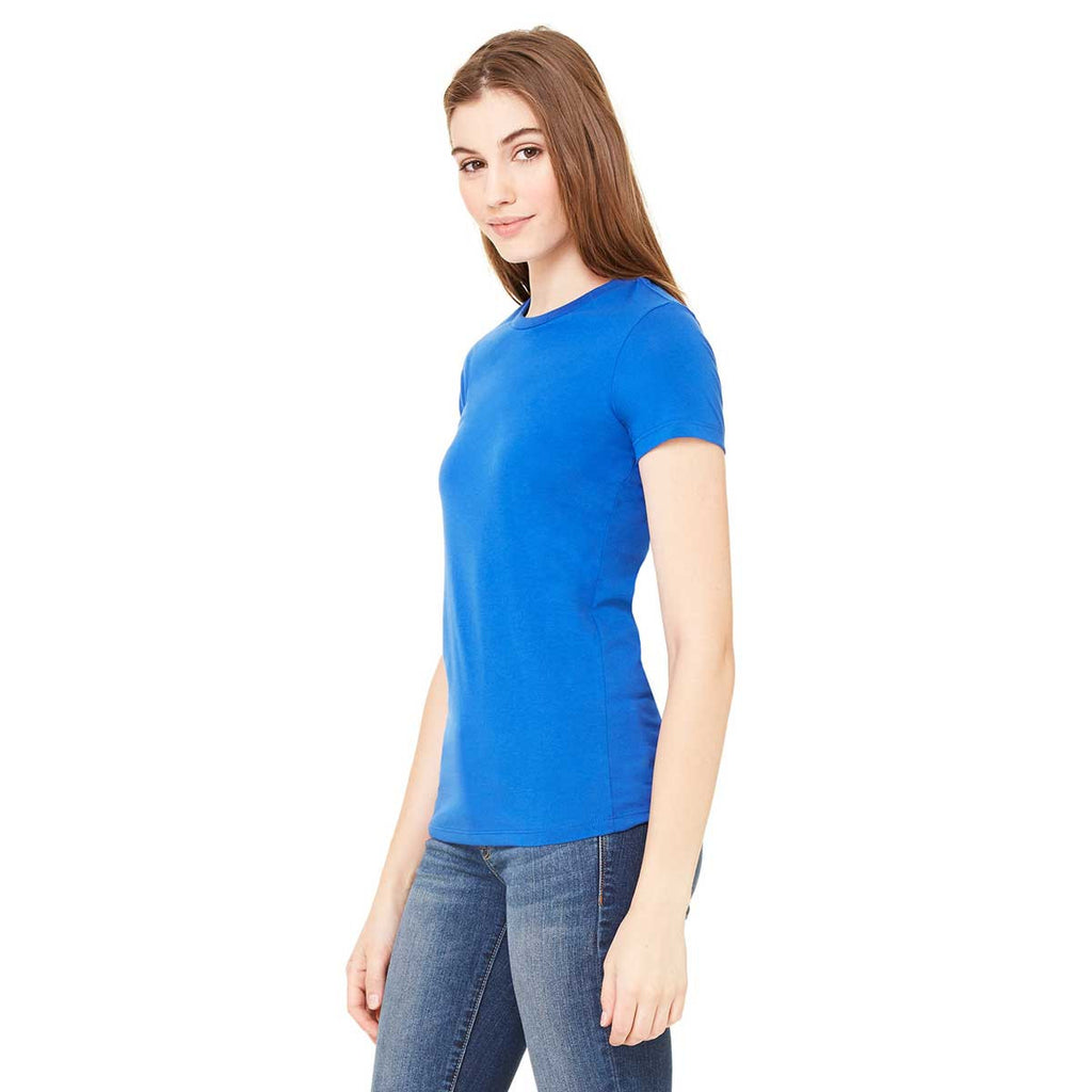 Bella + Canvas Women's True Royal Poly-Cotton Short-Sleeve T-Shirt